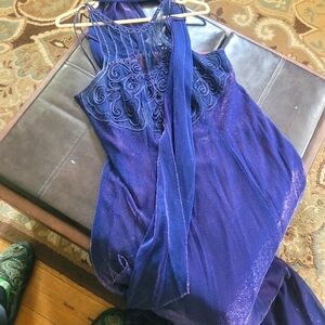 Elegant Blue Maxi Dress